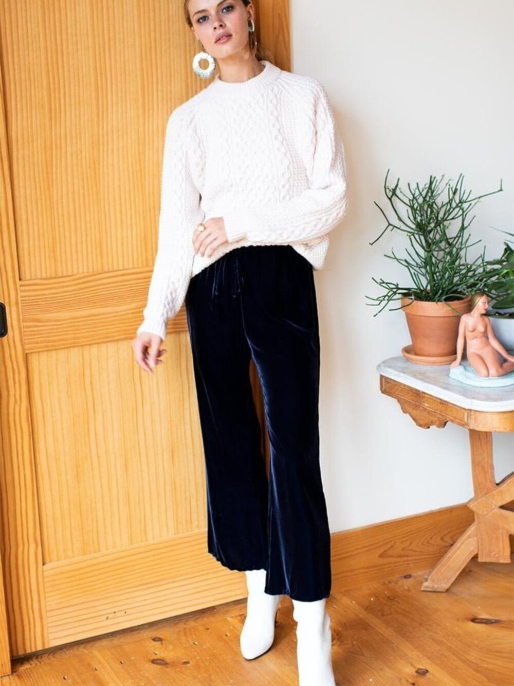 NWT Emerson Fry Belle Velvet Pant